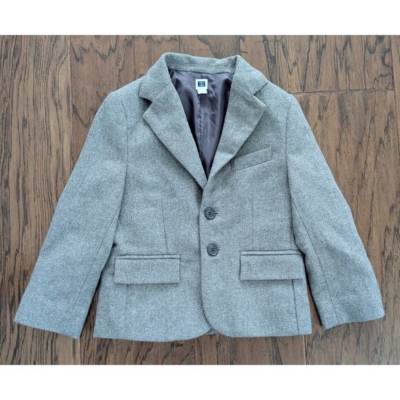 Janie & Jack Grey Wool Blazer - Picture 1 of 11